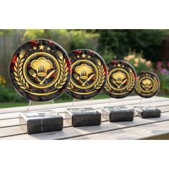 Főzőverseny díj plexiből 14 cm