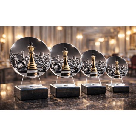 Sakk díj plexiből 14 cm