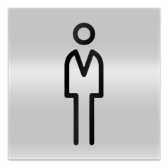 Férfi WC tábla - modern