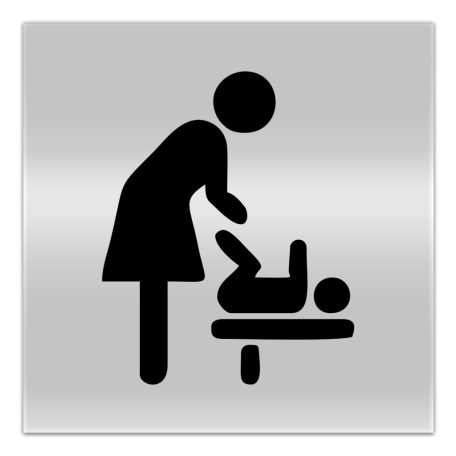 Pelenkázásra kijelölt hely piktogram