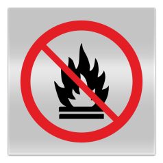 Tűzgyújtási tilalom tábla