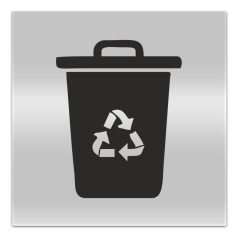 Újrahasznosítható hulladék tábla – jelölő ikon