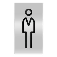 Férfi WC tábla - modern