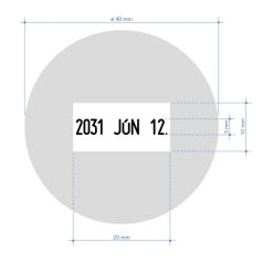 Irodai dátumbélyegző szöveggel - Colop R40 dater