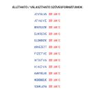 Dátumbélyegző fix szavakkal - Colop S120/WD