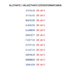 Dátumbélyegző fix szavakkal - Colop S120/WD