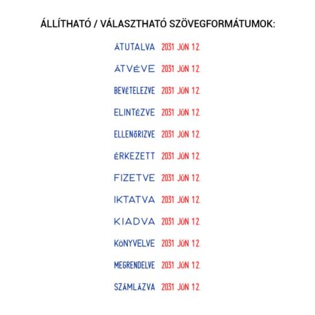 Dátumbélyegző fix szavakkal - Colop S120/WD