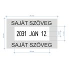 Klasszikus dátumbélyegző szöveggel - COLOP Classic 2160