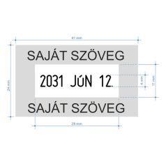 Klasszikus dátumbélyegző szöveggel - COLOP Classic 2160