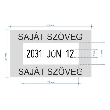 Klasszikus dátumbélyegző szöveggel - COLOP Classic 2160