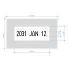 Klasszikus dátumbélyegző szöveggel - COLOP Classic 2160