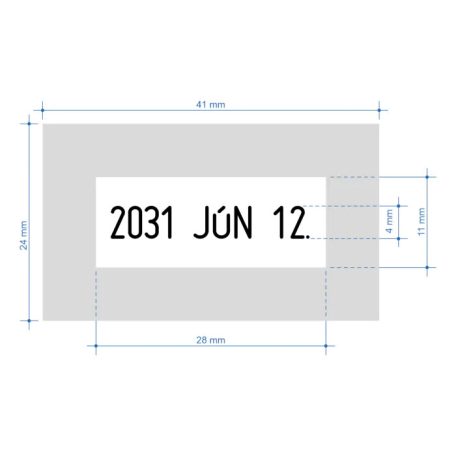 Klasszikus dátumbélyegző szöveggel - COLOP Classic 2160