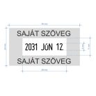 Irodai dátumbélyegző szöveggel - Colop S260 dater 