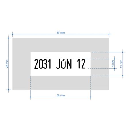Irodai dátumbélyegző szöveggel - Colop S260 dater 