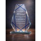 Gravírozható üvegdísz - Sarah2 19 cm