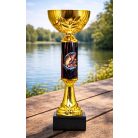 Horgászverseny serleg ponty szimbólummal - SCS/B-HPY M: 33,5 cm