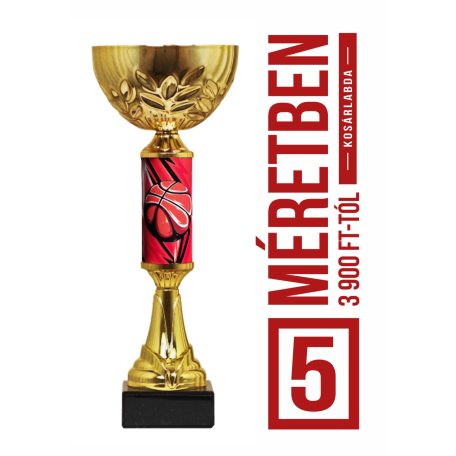 Kosárlabda serleg - SCS/B-KW   H:33,5 cm