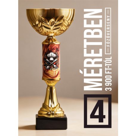 Főzőverseny serleg - SCS/C-FOX   H:30 cm