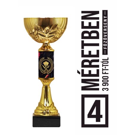 Főzőverseny serleg - SCS/C-FOZ   H:30 cm