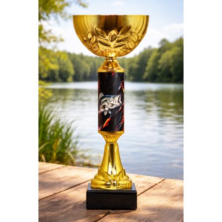 Pergető verseny serleg süllő szimbólummal - SCS/D-HSX M:28 cm