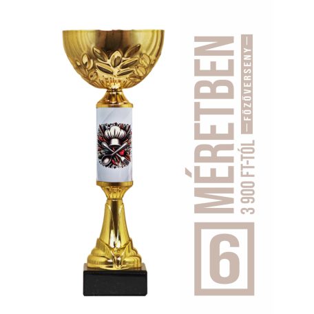 Főzőverseny serleg - SCS/F-FOY   H:22,5 cm