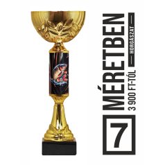   Horgászverseny serleg ponty szimbólummal - SCS/F-HPY M: 22,5 cm