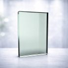 Gravírozható üvegdíj Selda3  12x16 cm    19mm vastag , fekete díszdobozzal