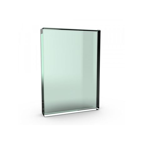 Gravírozható üvegdíj Selda3  12x16 cm    19mm vastag , fekete díszdobozzal