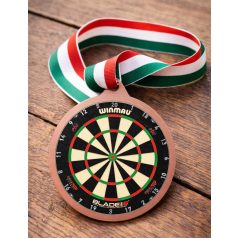 Darts érem szalaggal - bronz 70 mm