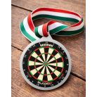Darts érem szalaggal - ezüst 70 mm