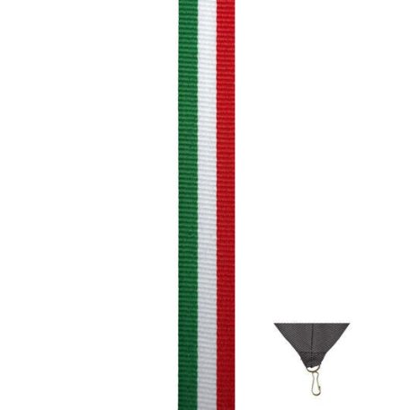 NEMZETI PIROS-FEHÉR-ZÖLD éremszalag 1 cm   