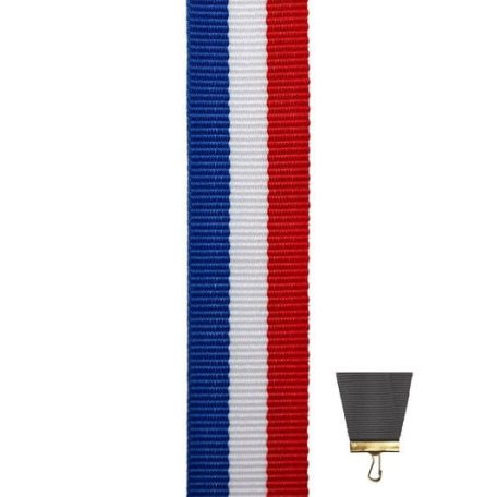 KÉK-FEHÉR-PIROS éremszalag 2 cm