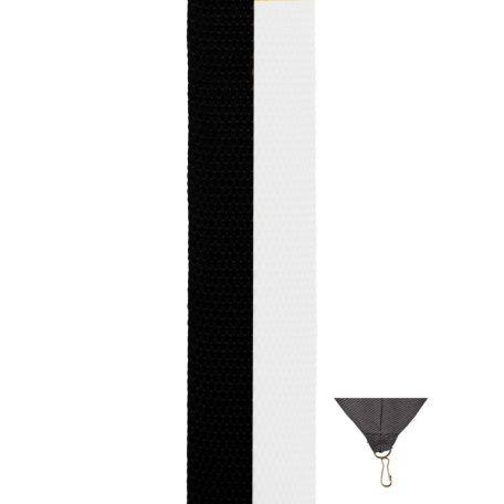 FEKETE-FEHÉR éremszalag 2,2 cm