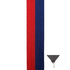 PIROS-KÉK éremszalag  2,2 cm 