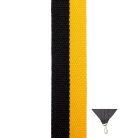 SÁRGA-FEKETE éremszalag 2,2 cm