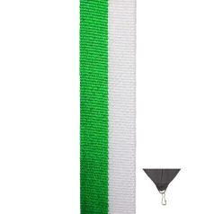 ZÖLD-FEHÉR éremszalag 2,2 cm
