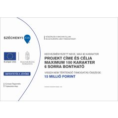   Pályázati projekttábla (Széchenyi Terv) D típusú (fekvő)