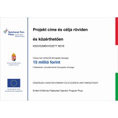 Széchenyi Terv Plusz tábla (fekvő)