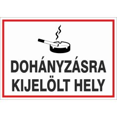 Dohányzásra kijelölt hely