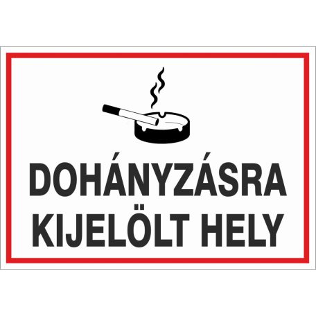 Dohányzásra kijelölt hely