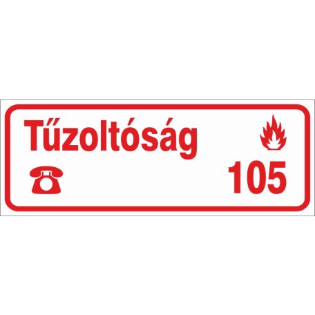 Tűzoltóság telefonszám 105