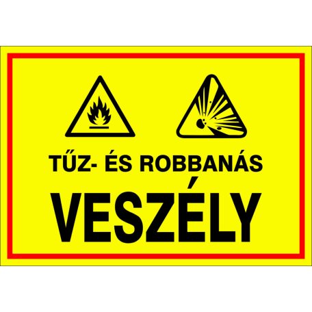 Tűz- és robbanásveszély!