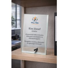 Üveg W204 h:17,8x12,8 cm 