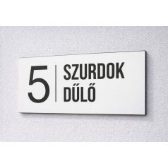 Modern házszámtábla - több méretben és színben