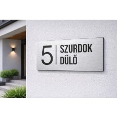 Modern házszámtábla - több méretben és színben