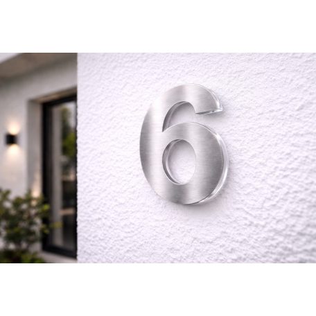 Ezüst színű házszámok - több méretben