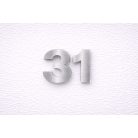 Ezüst színű házszámok - több méretben
