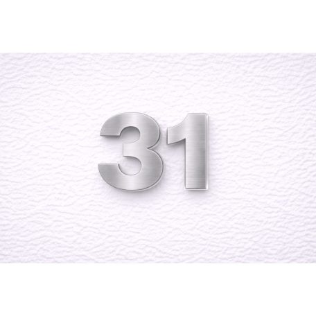 Ezüst színű házszámok - több méretben