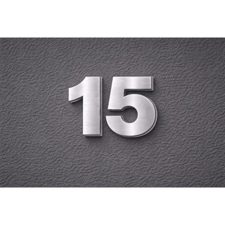 Ezüst színű házszámok - több méretben