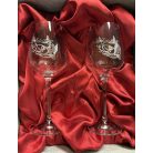 Horgász borospohár készlet díszdobozban - gravírozható